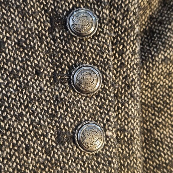 Free People Women’s Tweed Hoodie Jacket Gray S – Layered Cozy Indie Aesthetic - Picture 10 of 11